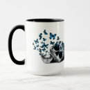 Search for black and white skull mugs Gothic
