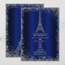 Search for royal blue and silver wedding invitations Glitter