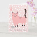 Search for pink cats cards Girl