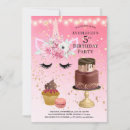 Search for watercolor unicorns invitations Gold glitter