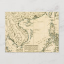 Search for vintage map of asia postcards Antique