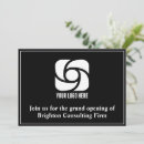 Search for black white corporate event invitations Simple