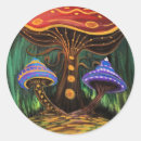 Recherche de monde imaginaire autocollants Coloré