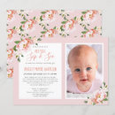 Search for photo baby girl shower invitations Floral