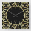 Search for white glitter clocks Black