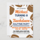 Search for navy blue and orange birthday invitations Party