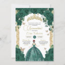 Recherche de jade green invitations Quinceañera