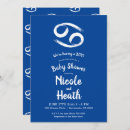 Search for crab baby shower invitations Blue