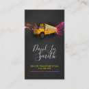 Search for bus transport business cards School bus driver