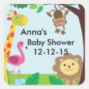 Search for zoo baby shower stickers Giraffe