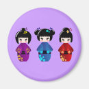 Recherche de poupées japonaises magnets Geisha