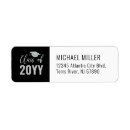 Search for silver graduation return address labels Modern