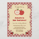 Search for apple birthday invitations Rustic