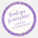 Search for purple 50th birthday stickers Thank you for coming