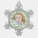 Search for snowflakes ornaments Baby first christmas