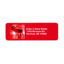 Search for moose return address labels Red