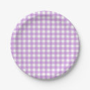 Search for purple gingham paper plates Plaid