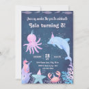Search for sea horse birthday invitations Ocean