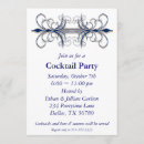 Search for blue cocktail party invitations Gold