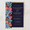 Search for gold and coral wedding invitations Watercolor floral