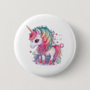 Recherche de licorne colorée badges Mignon