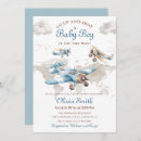 Search for airplane baby boy shower invitations Modern