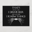 Recherche de buveur de bière cartes postales Humour