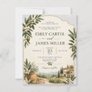 Search for rustic italian wedding invitations Mediterranean