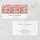 Recherche de coeur romantique cartes visite Mignon