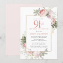 Search for 91st birthday invitations Elegant