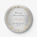 Search for gold and silver christmas plates Snowflakes