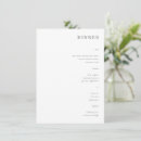Search for dinner menu wedding invitations Modern