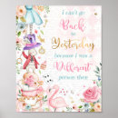 Search for alice in wonderland party signs Mad tea party