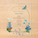 Search for rustic christening invitations Wildflowers