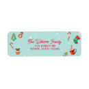Search for gingerbread house return address labels Candy cane