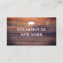 Recherche de gastronomique cartes visite Restaurant