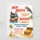 Search for treasure island invitations For kids