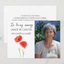 Search for red funeral invitations Bereavement