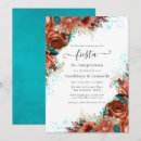 Search for coral engagement party invitations Floral