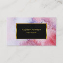 Recherche de cadre or cartes visite Aquarelle