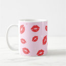 Search for red lipstick kiss mugs Heart