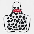 Search for black and white cow aprons Funny
