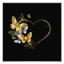 Recherche de coeur steampunk posters Papillon