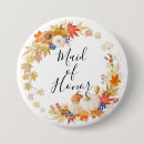 Search for maid of honour buttons Hand lettered script