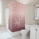 Search for rose gold shower curtains Glitter