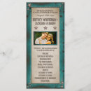 Search for western wedding programs Barn wood