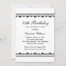 Search for 75th celebration birthday invitations Adult birthday party