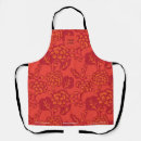 Search for orange floral aprons Pattern