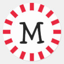 Search for peppermint candy stickers Red and white