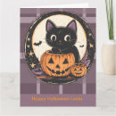 Search for cat halloween cards Spooky